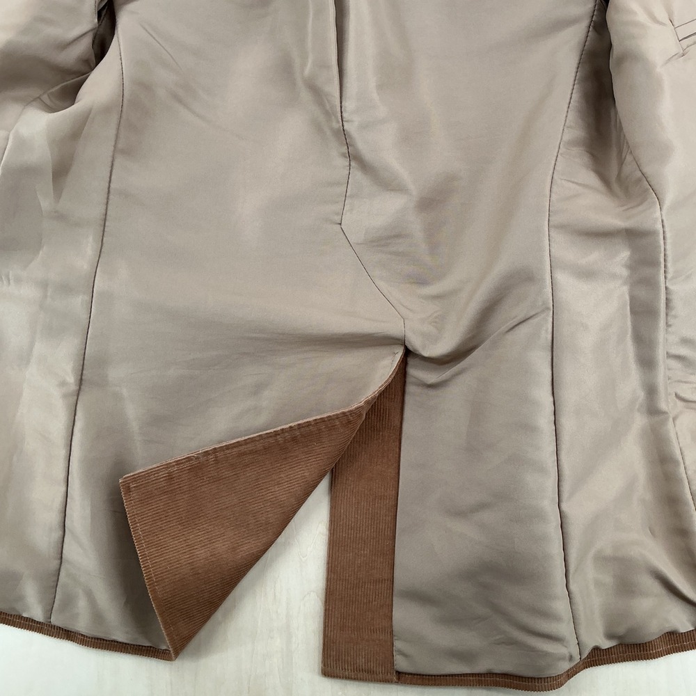 Pioneer Wear Corduroy Blazer Mens 42 Tan Western Embroidered Yoke Vintage 70s - Picture 7 of 12